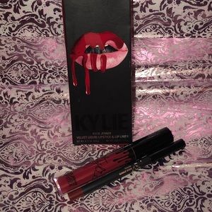 Kylie Jenner velvet “Jordy” lipstick and lip liner